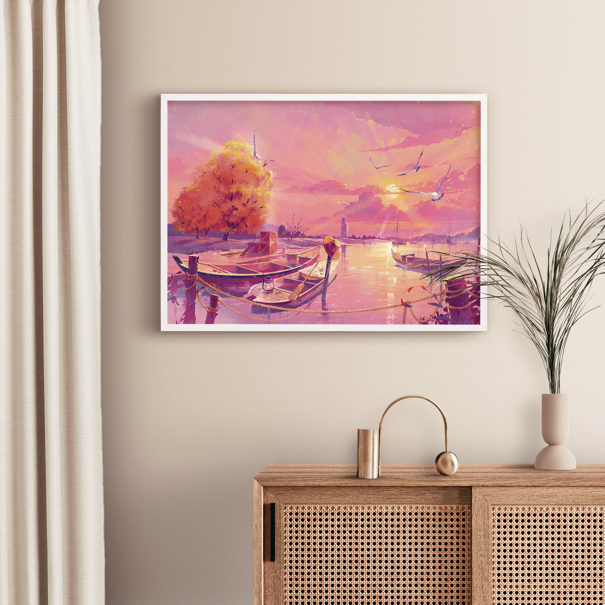 [Jigsaw Puzzle]500-Piece Autumn WatercolorPuzzle 'Time Wharf ' - Seasonal Coffee Table Art for Gifts" - 95BOX TOY